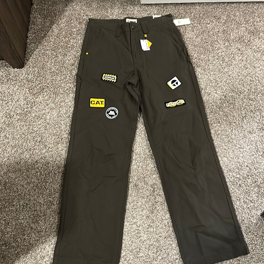 CAT UO exclusive patched carpenter pant